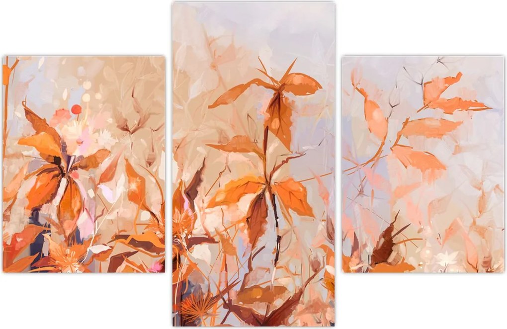 Tablou - Flori pictate (90x60 cm)