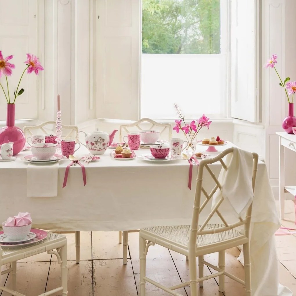 Set Breakfast, farfurie, bol și cană, din porțelan, Pip Studio, Pink, colecția Jolie