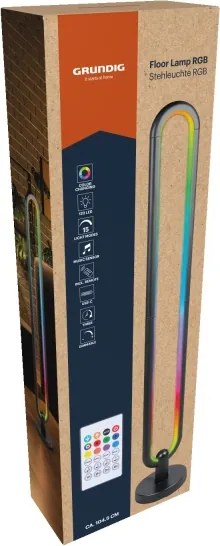 Grundig - LED RGB Lampă de podea reglabilă LED/8W/5V + telecomandă