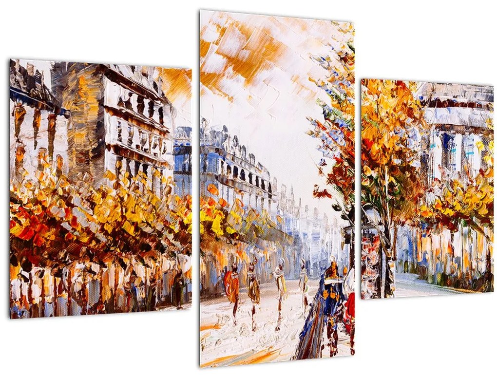 Tablou - Strada din Paris (90x60 cm)