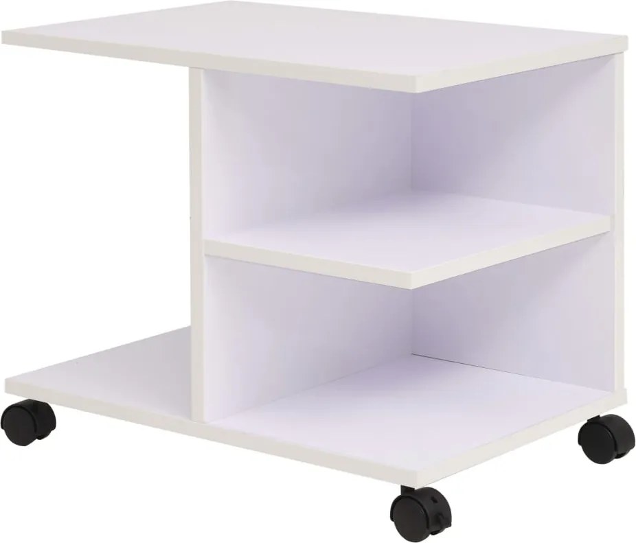 vidaXL Raft rulant, 50 x 35 x 42 cm, alb