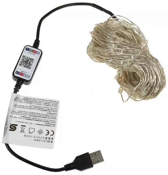 Șir LED RGB Crăciun dimabil 200 LED/29 funcții, 20,4 m