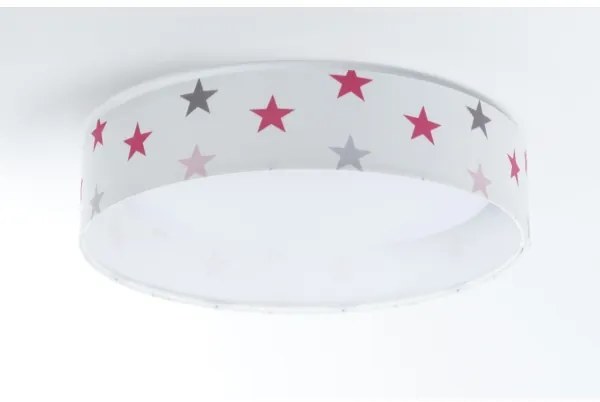LED lampă reglabilă GALAXY KIDS LED/24W/230V stele alb/roz/gri +DO