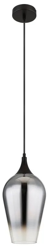 Pendul design modern LAVUS negru/crom