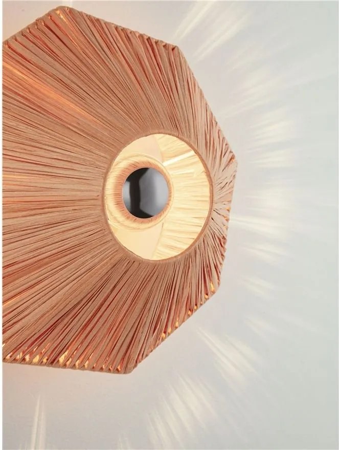 Aplica de perete cu design texturat ELVIO caramiziu 30cm