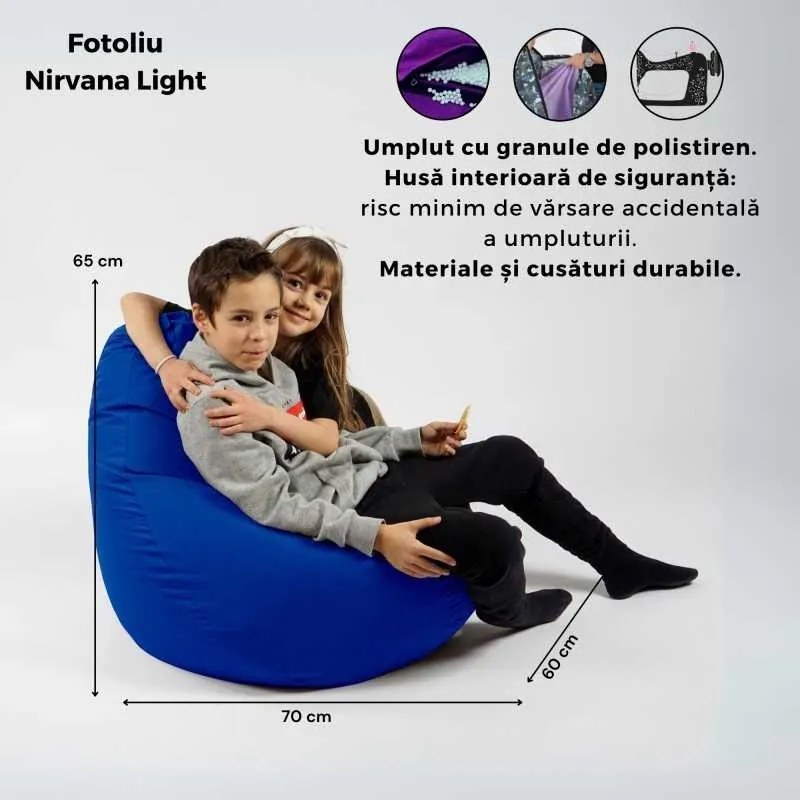 Fotoliu Nirvana Light, Material Piele ecologica - Mozaic