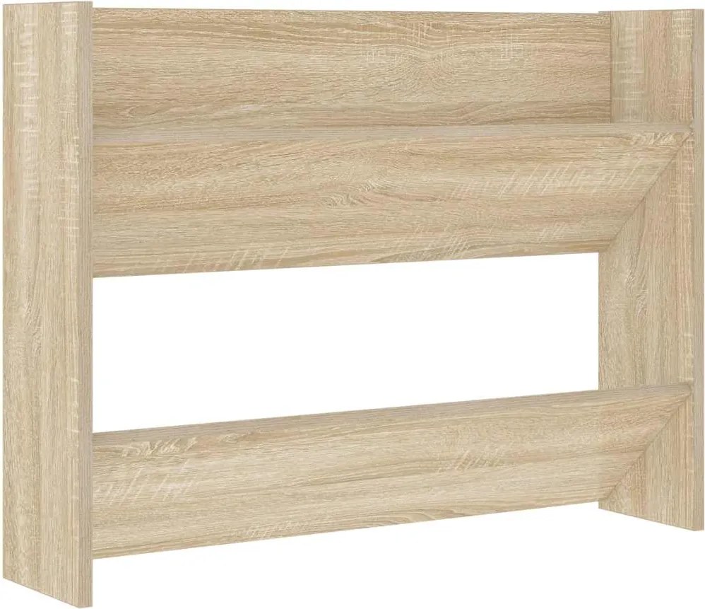 vidaXL Pantofar de perete, stejar sonoma, 80x18x60 cm, lemn prelucrat