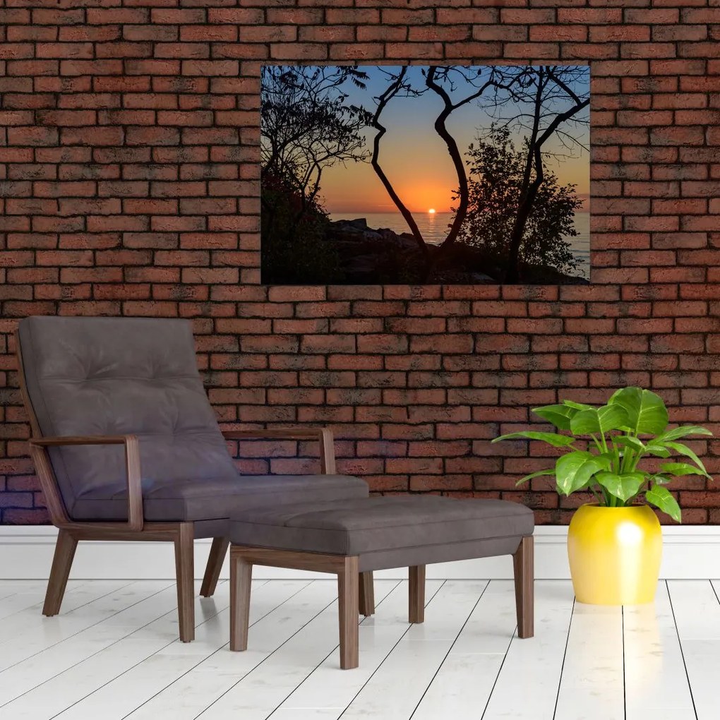 Tablou cu apus de soare (90x60 cm)