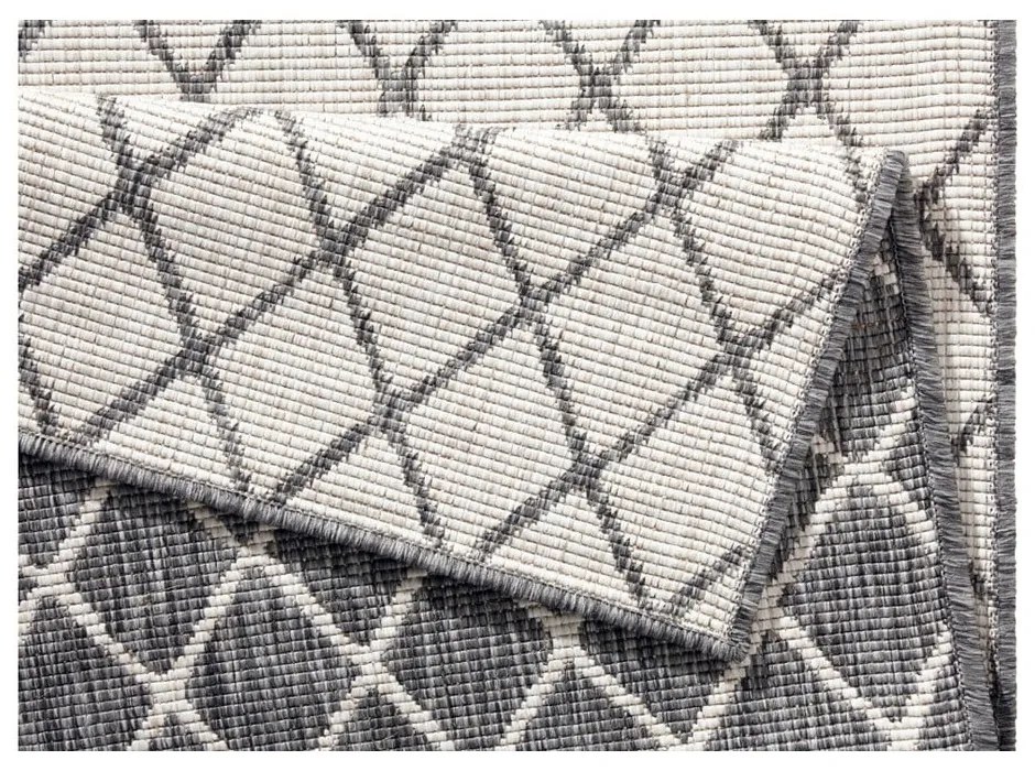Covor adecvat pentru exterior NORTHRUGS Malaga, 80 x 350 cm, gri - crem