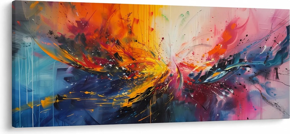 Tablou - Abstracție de culoare (120x50 cm)