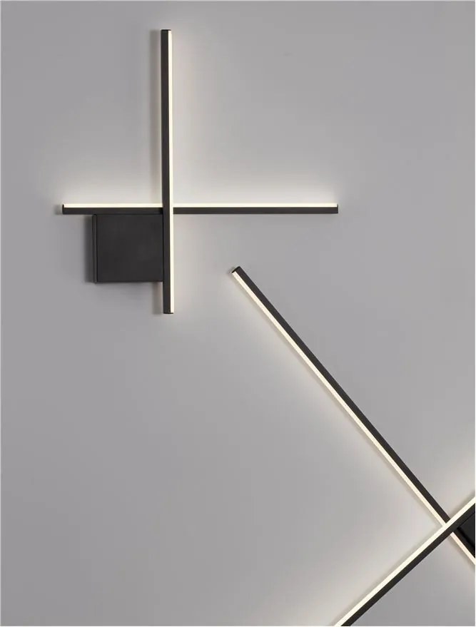 Aplica de perete cu lumina ambientala LED Cross 50cm