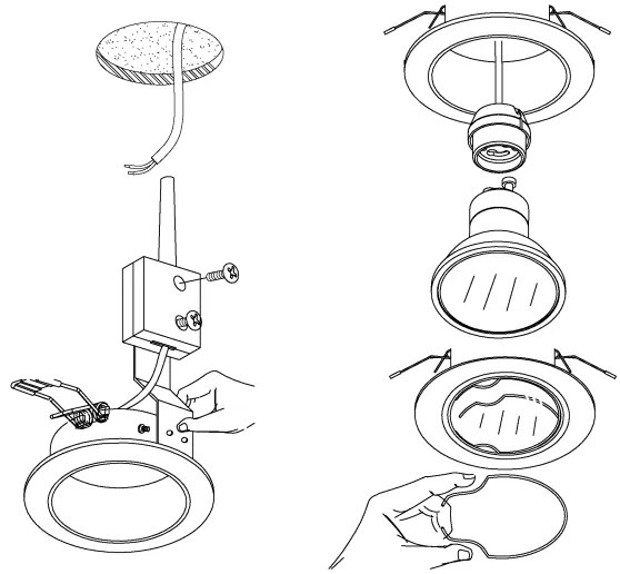 Eglo 94408 - Set de 3 spoturi LED încastrate PENETO, 3x GU10-LED/5W/230V