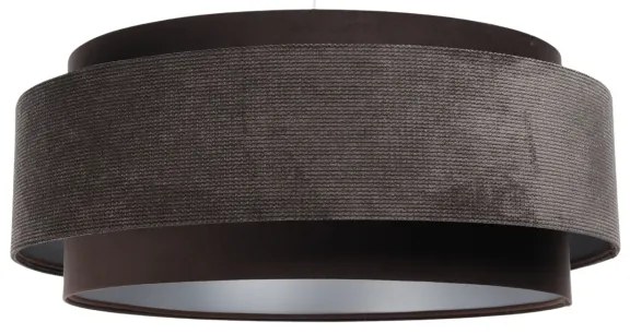 Lustră pe cablu DOBLO 1xE27/60W/230V d. 60 cm maro/argintiu