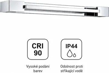 Brilagi - Iluminare LED pentru oglinzi de baie AQUA LINE LED/12W/230V 45 cm IP44 crom lucios