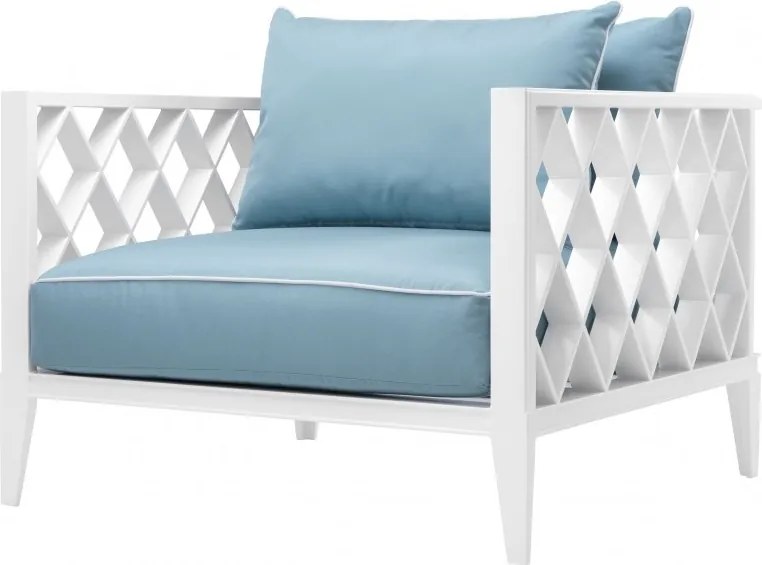 Fotoliu pentru interior si exterior Ocean Club, alb 113033 HZ