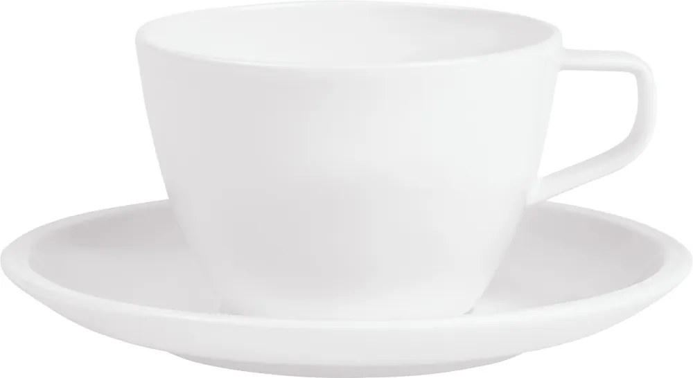 Ceașcă cu farfurioară pentru cafea,culoare albă, colecția Artesano Original - Villeroy & Boch