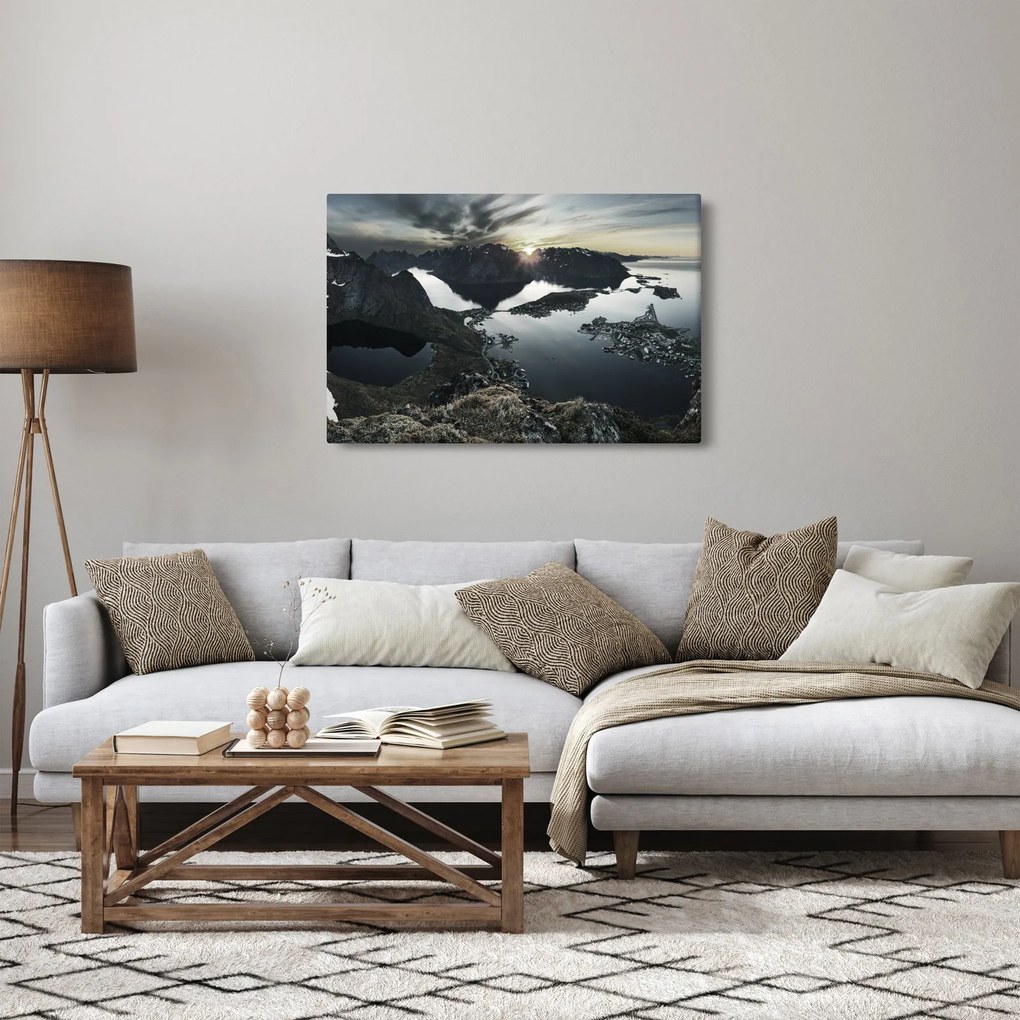 Tablou - Munții norvegieni (90x60 cm)