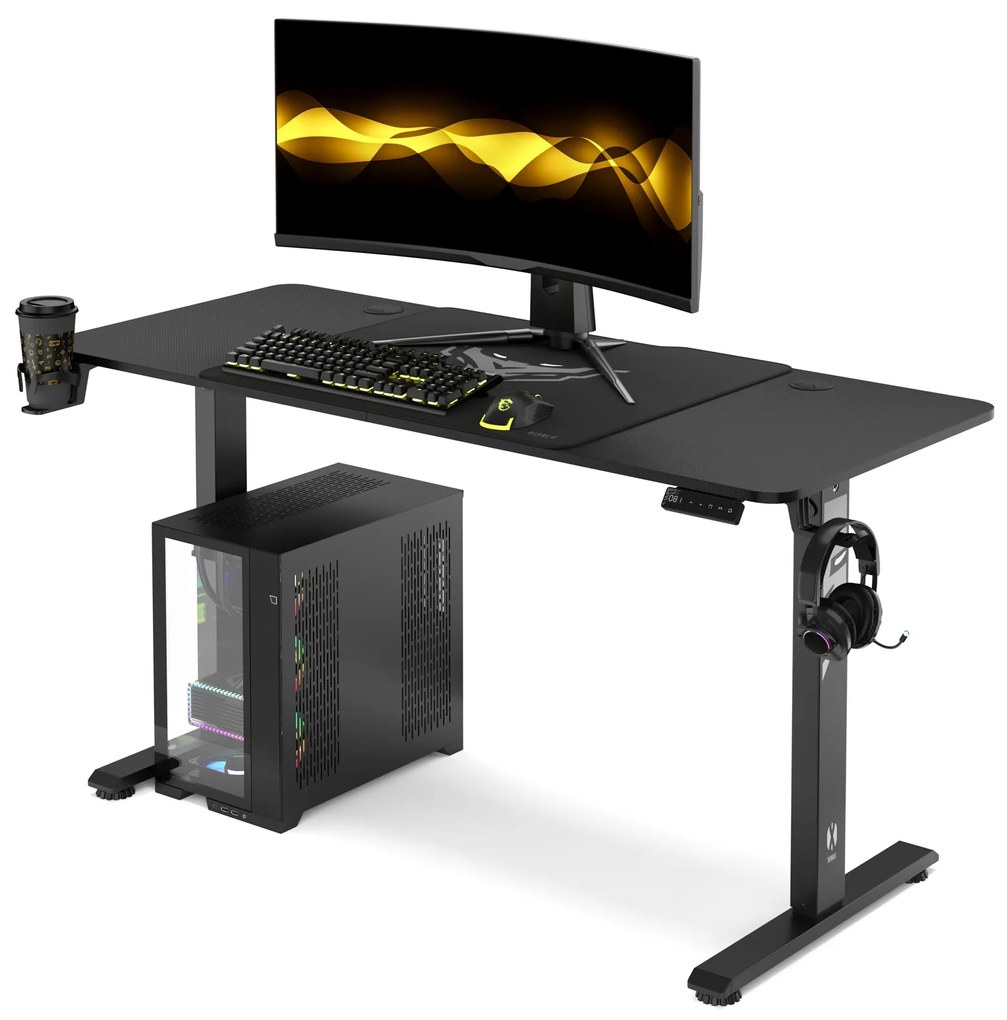 Birou Cu Înălțime Reglabilă Diablo X-Tensio 1400 Negru