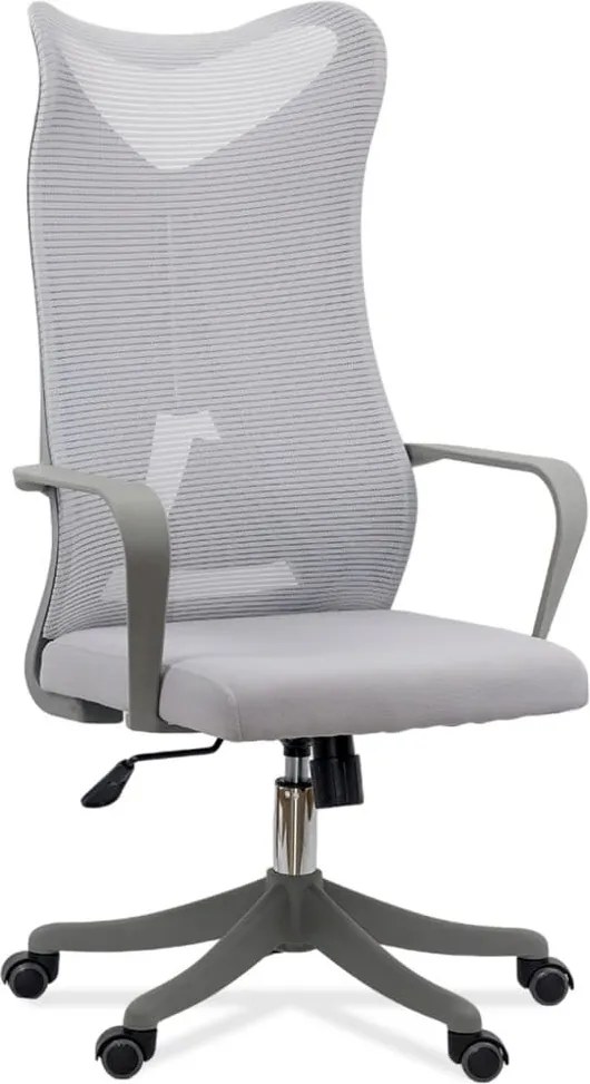 Scaun de birou ergonomic cu suport lombar si spatar inalt OFF 634 gri