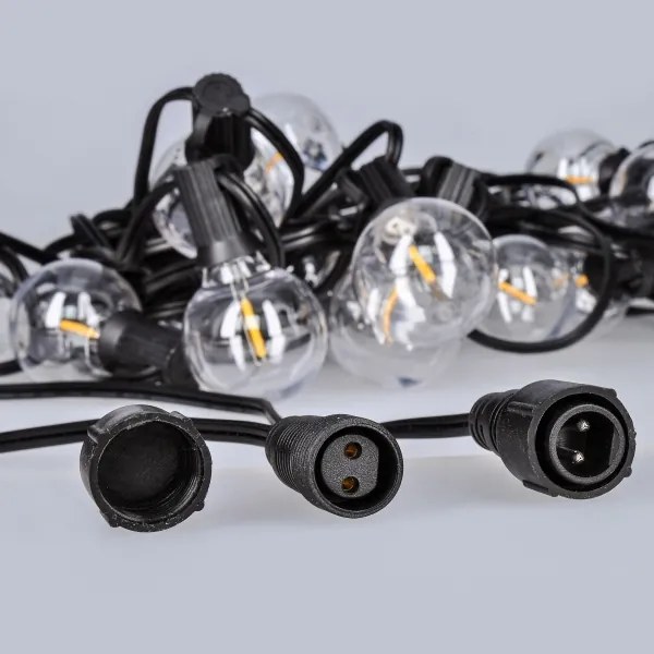 Solight WO794 - Ghirlandă LED decorativă de exterior, 25xE12, 20m, IP44, alb cald