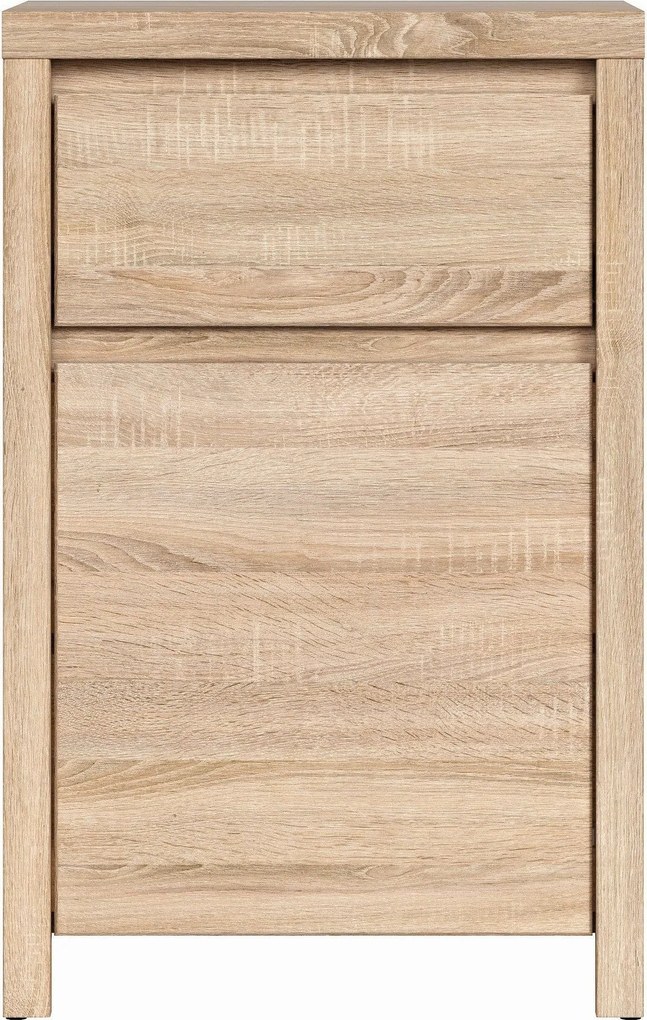 Comoda KASPIAN KOM1D1SP, stejar sonoma, PAL, 49x41x77 cm
