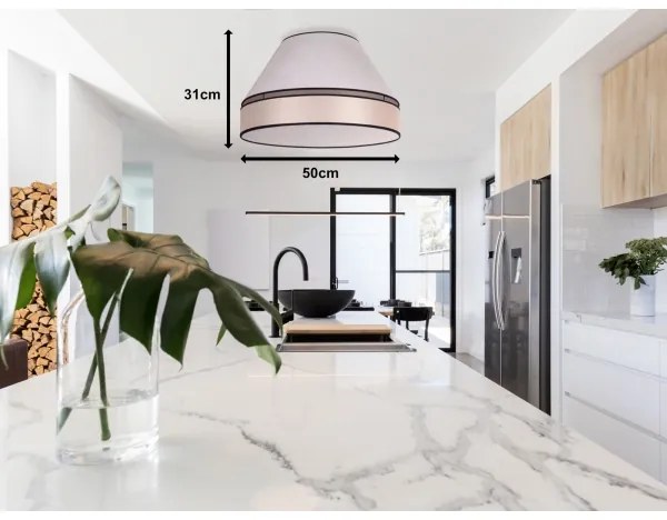 Duolla - Plafonieră AVIGNON 1xE27/15W/230V d. 50 cm bej