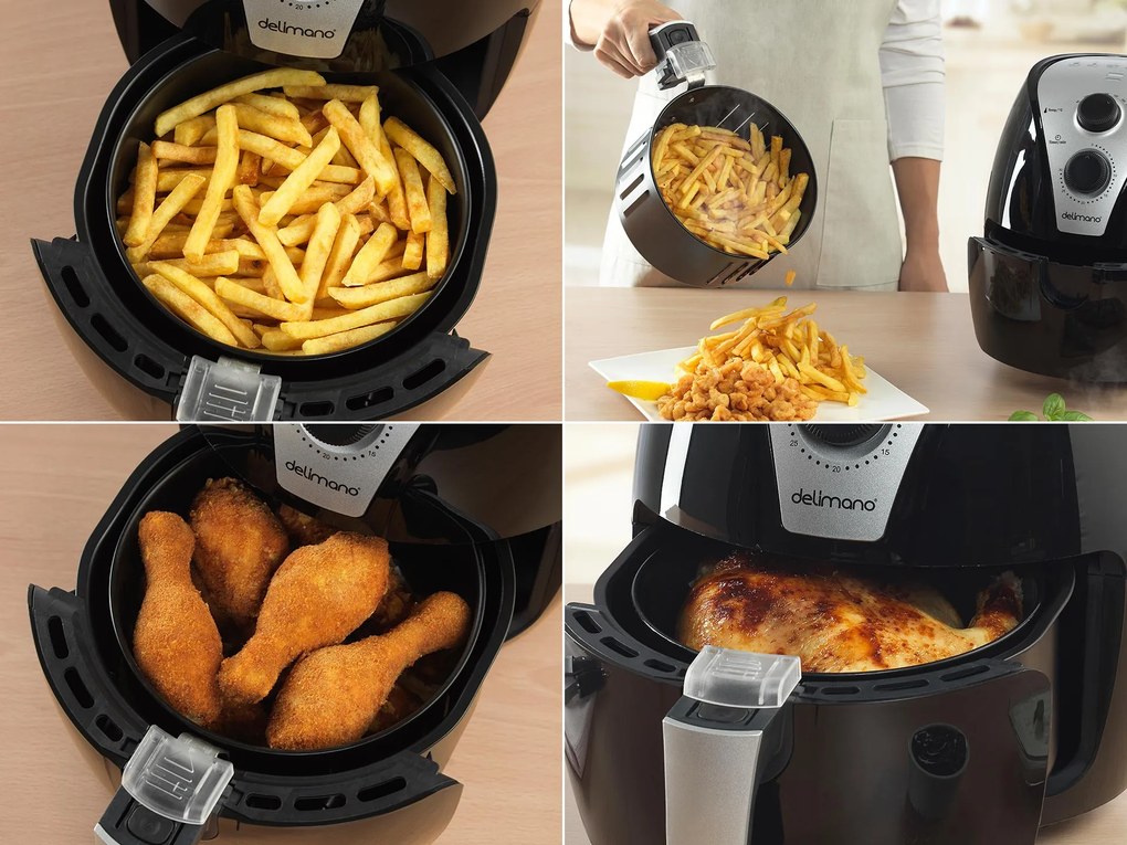 Friteuză cu aer cald, Air Fryer BLACK