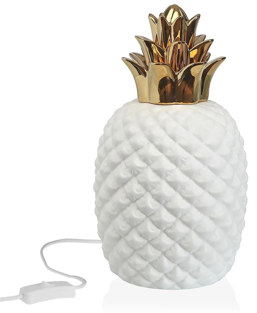 Lampa de masa Pineapple, Versa, 1 x E14, 17x30 cm, portelan