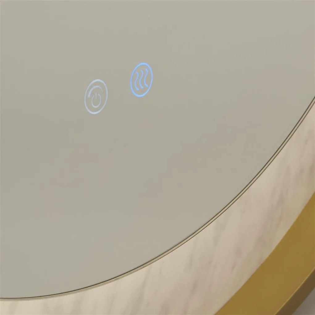 Oglinda cu iluminat pentru baie cu protectie IP44 Luxo LED, 80cm