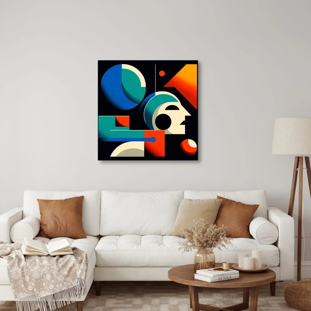 Tablou forme geometrice abstracte în mișcare