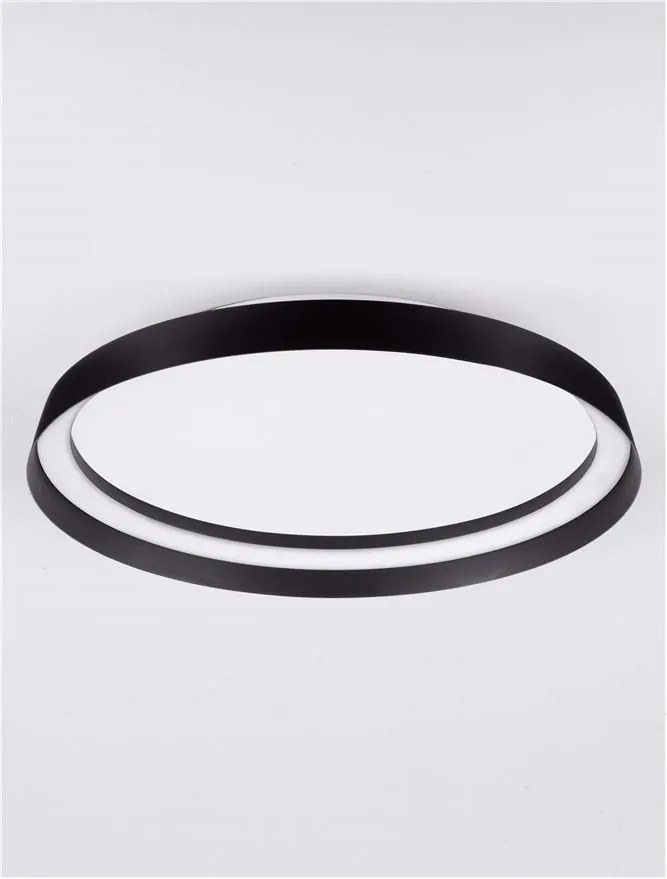 Plafoniera LED design modern circular ORMI negru D-45cm