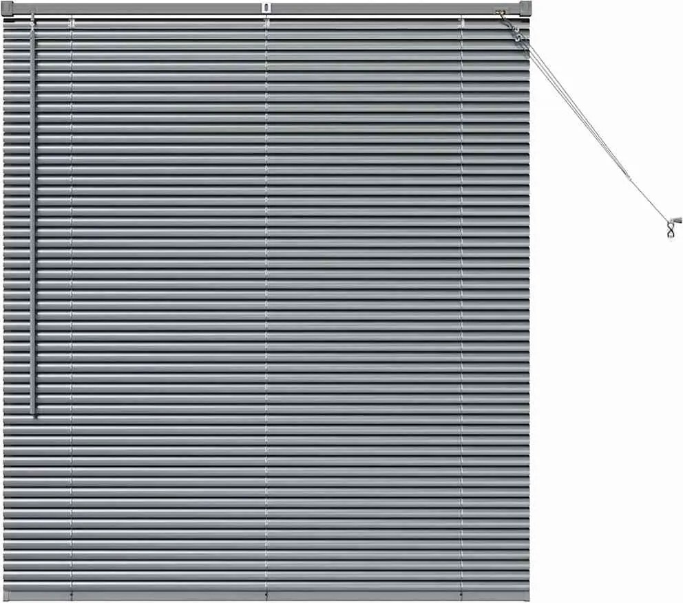 vidaXL Jaluzele venetiene Manual Gri închis 130 x 120 cm Aluminiu