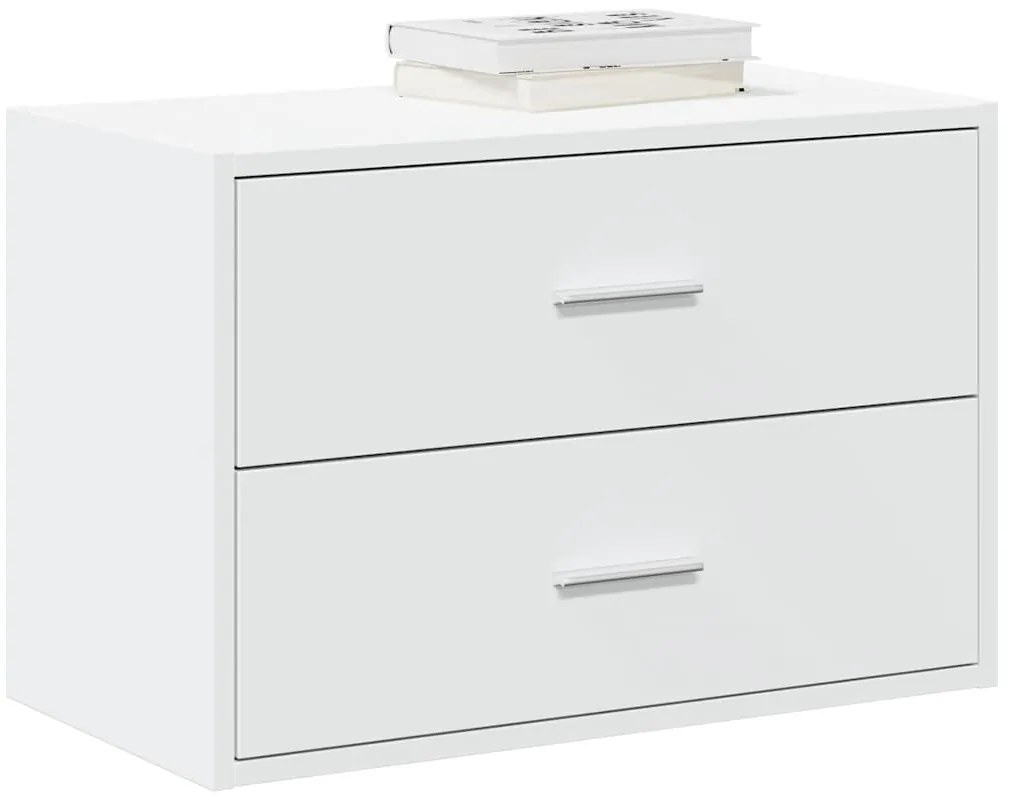 vidaXL Dulap cu 2 sertare alb 60x31x40 cm lemn prelucrat