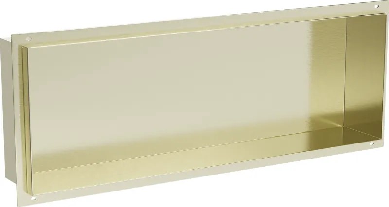 Mexen X-Wall-NR raft încastrat fără margine 60 x 20 cm, auriu periat - 1951602010