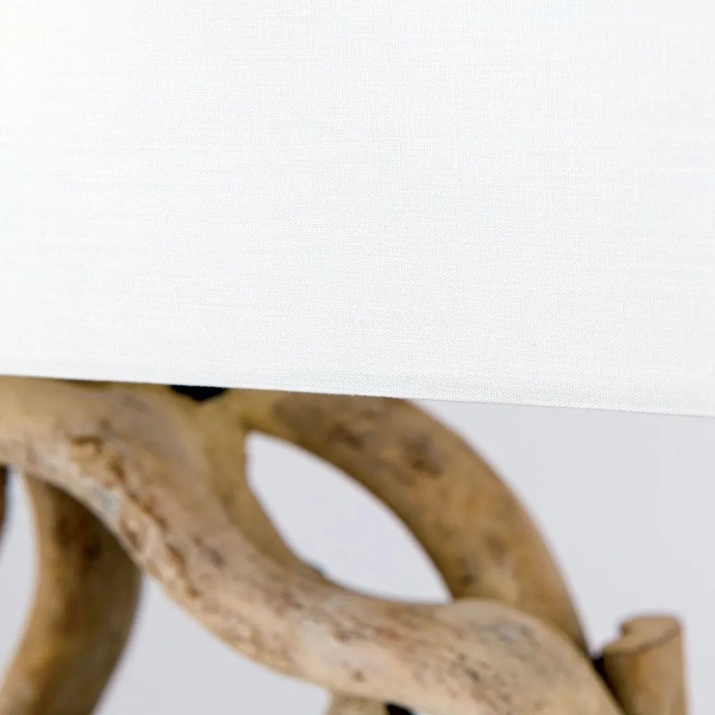 Veioza/Lampa de masa lemn decorativ PEGGY