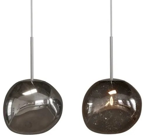 Lustra, Pendul modern cu glob sticla fumurie LIQUID DIAMOND 20cm
