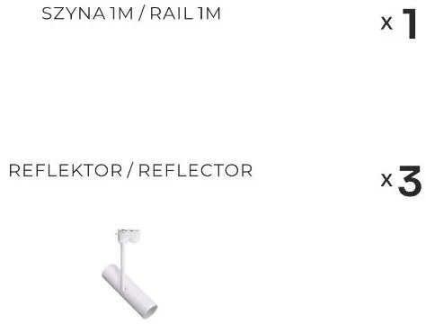 Zuma Line 3557 - Lampă spot pe șină LISA 3xGU10/35W/230V albă