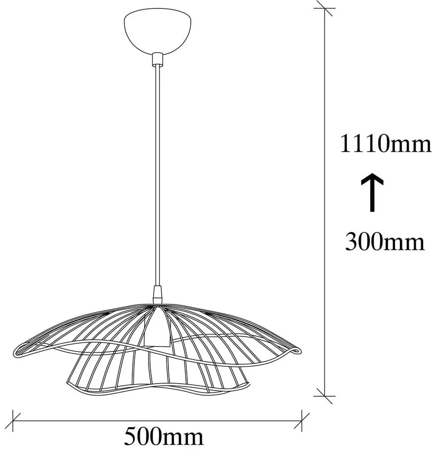 Lustră aurie ø 50 cm Tel – Opviq lights