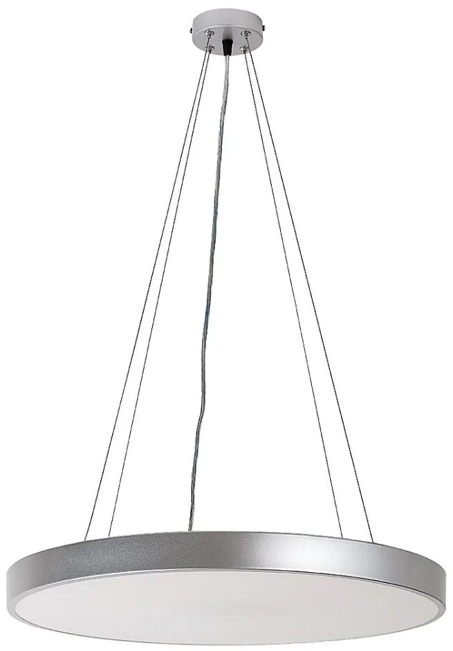 Lustra suspendata LED Tesia 40cm, argintiu