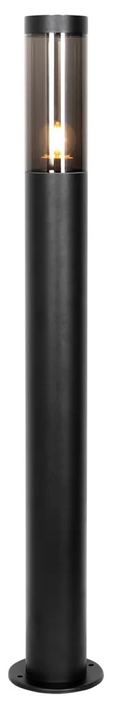 Lampă de stâlp modernă pentru exterior neagră 110 cm IP44 - Rox