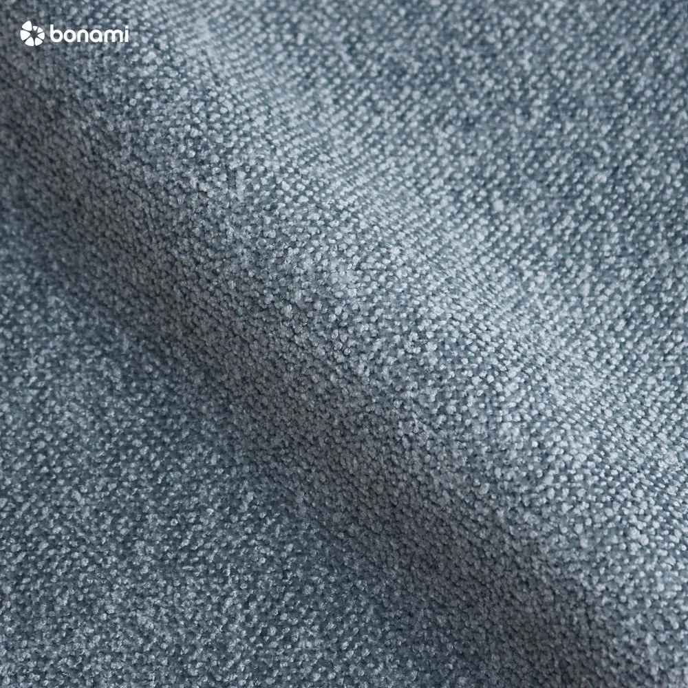 Pat albastru tapițat cu spațiu de depozitare cu saltea 120x200 cm Avela – Bonami Selection