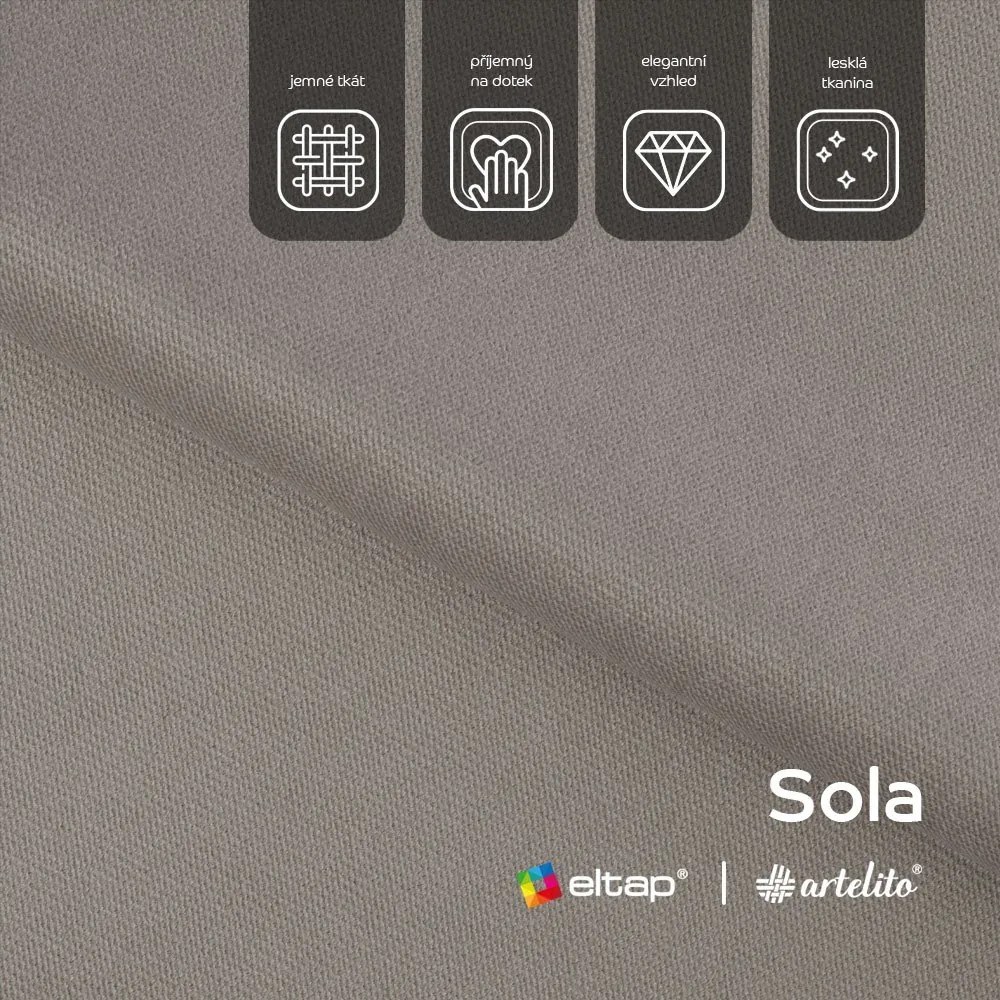 Colțar bej extensibil/cu spațiu de depozitare cu tapițerie din catifea (cu colț pe partea dreaptă/cu șezlong) Felro – ELTAP