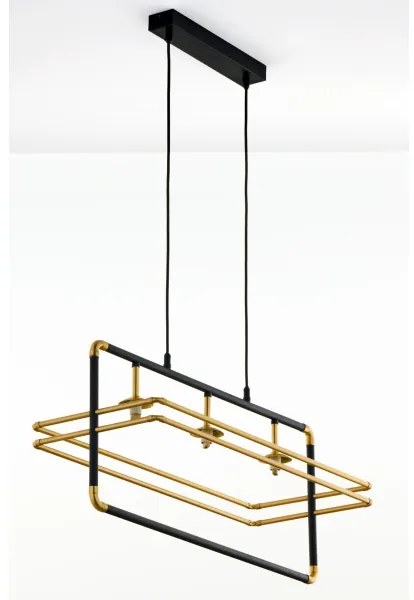 Lustră pe cablu Jupiter 2027 FIORI 3xG9/10W/230V negru/auriu/bej