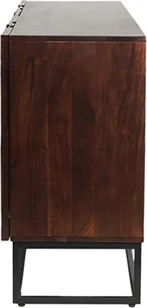 Comoda cu model 3D, Lemn Salcam, Maro, DUNE 175cm