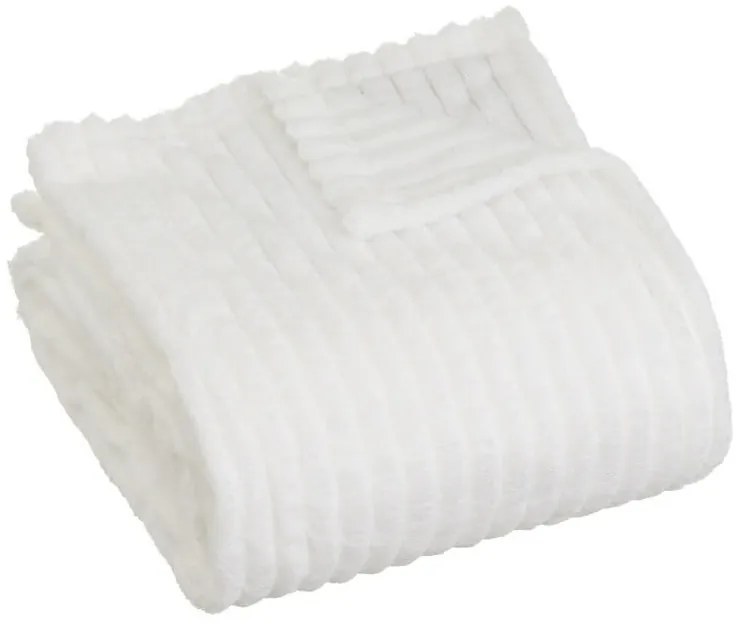 Pătură albă din micropluș-cocolino 130x160 cm Fur Velvet – Casa Selección