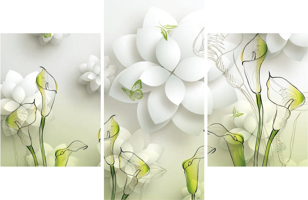 Tablou cu flori (90x60 cm)