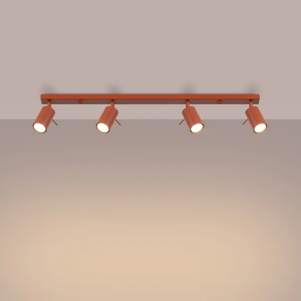 Spot Sollux SL.1510 RING 4xGU10/10W/230V roșu