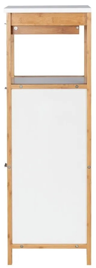 Dulap din bambus pentru baie cu 2 rafturi și spații de depozitare Wenko Finja