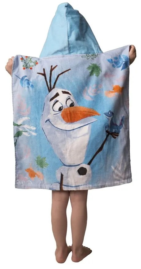 Poncho pentru copii albastru din frotir Frozen 2 – Jerry Fabrics
