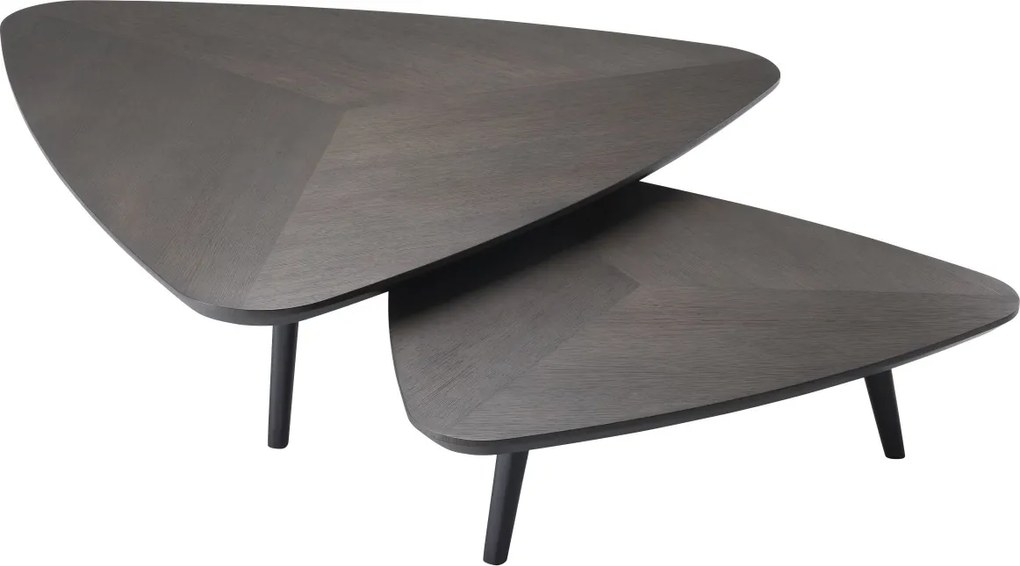 Set 2 masute de cafea din lemn design elegant LUX Lauren 113839 HZ